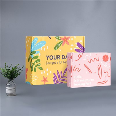 Farbbedruckte Geschenkbox